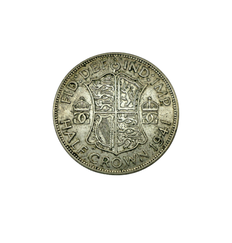 Gran Bretaña 1/2 Corona 1941 KM 856 NO UNC